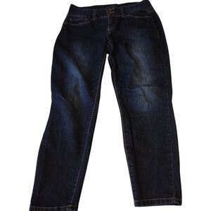 Royalty For Me Blue Stretch Denim Skinny High-Rise Jeans Size 8 Womens